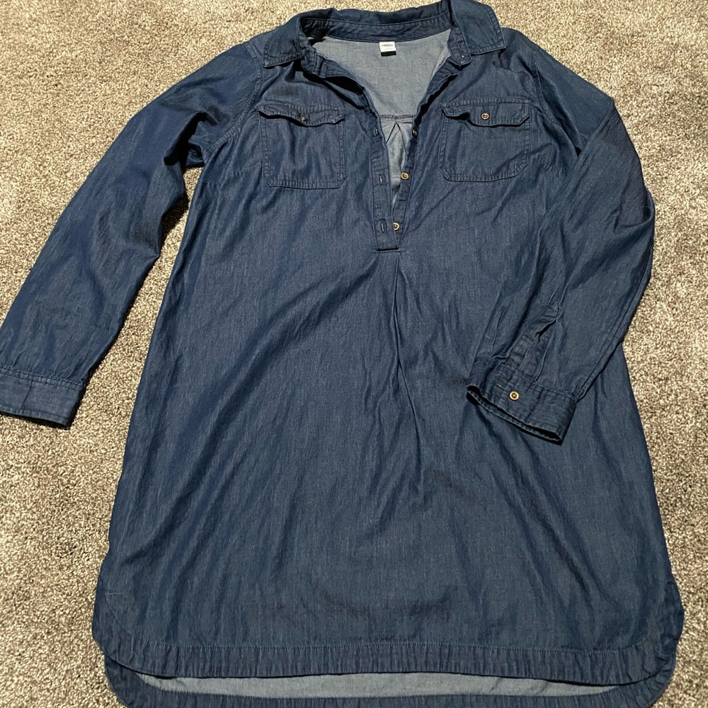 OLD NAVY Shirt Tail Jean Dress